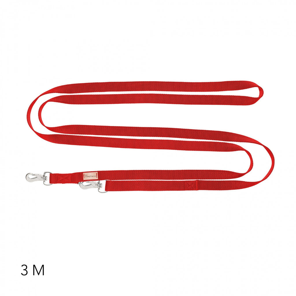 Guinzaglio HAQIHANA 3 metri 10mm - ROSSO
