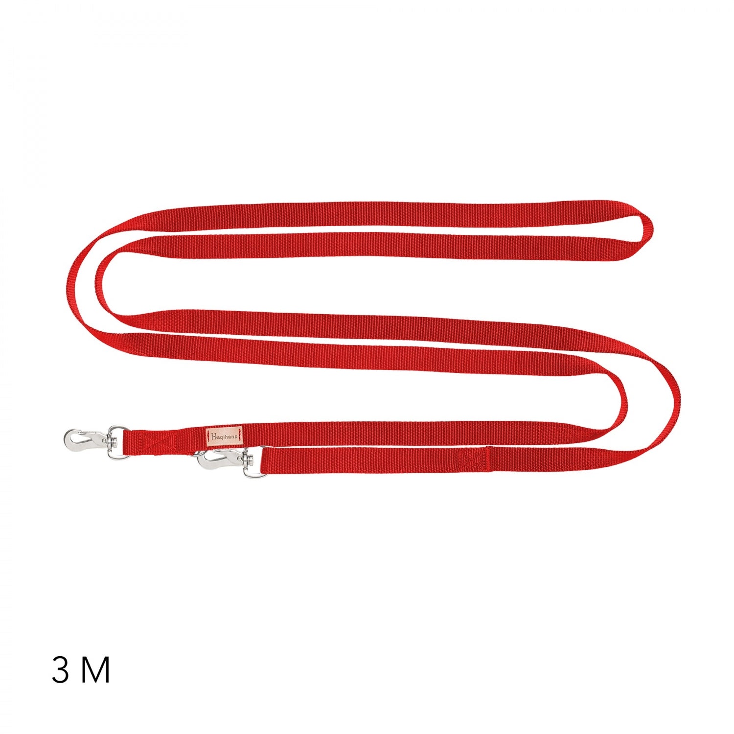 Guinzaglio HAQIHANA 3 metri 10mm - ROSSO